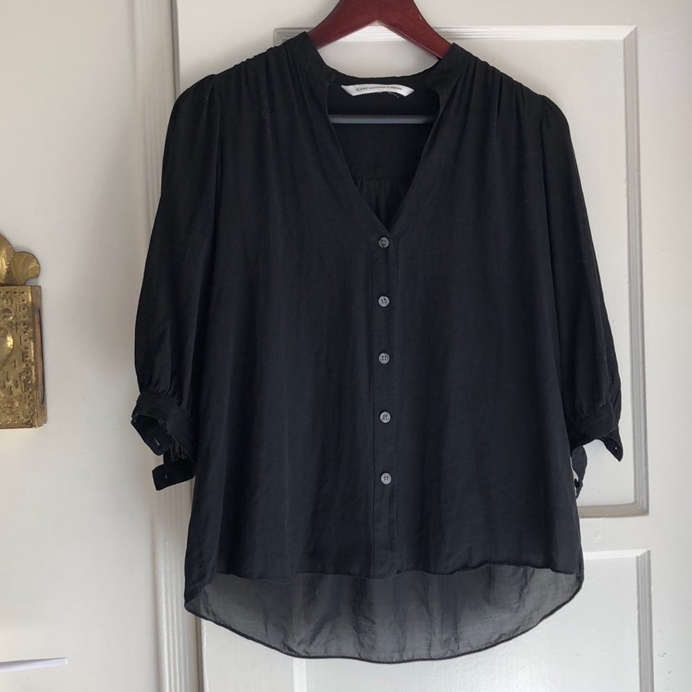 DVF black blouse - XS/S